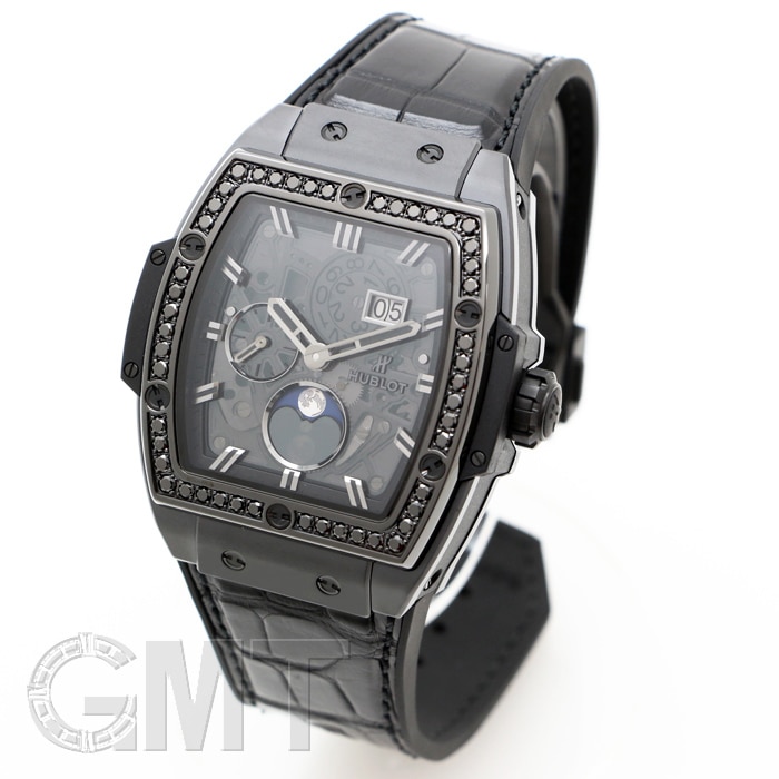 HUBLOT  ビッグバン スピリット オブ ビッグ・バン ムーンフェイズ オールブラック ダイヤモンド Ref.647.CI.1110.LR.1200