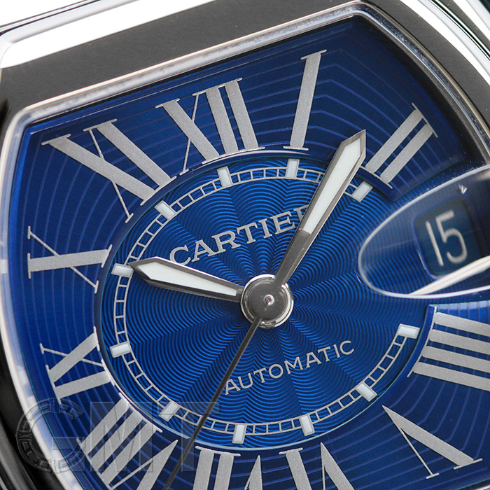 CARTIER カルティエ ロードスター LM W62048V3 ブルーダイアル 限定