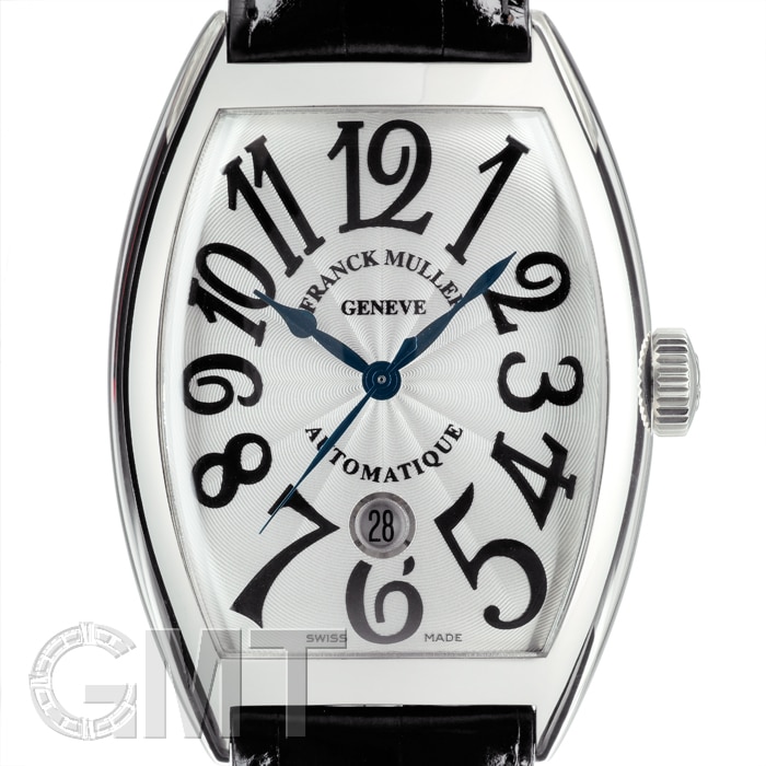 FRANCK MULLER フランク・ミュラー トノーカーべックス デイト 8880 B SC DT シルバー 革