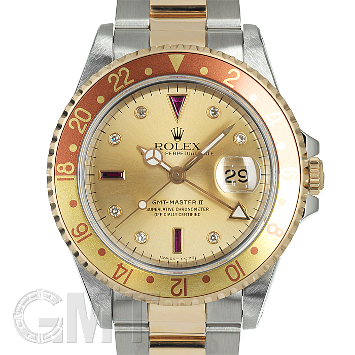 ROLEX ロレックス GMTマスター II 16713RG シャンパン S番