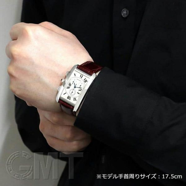 CARTIER カルティエ タンク アメリカン クロノリフレックス W2603356 ホワイトゴールド