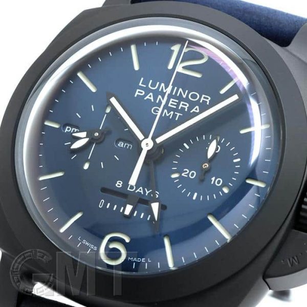 OFFICINE PANERAI オフィチーネ パネライ ルミノール クロノ モノプルサンテ 8Giorni GMT Blu Notte PAM01135【世界限定200本】