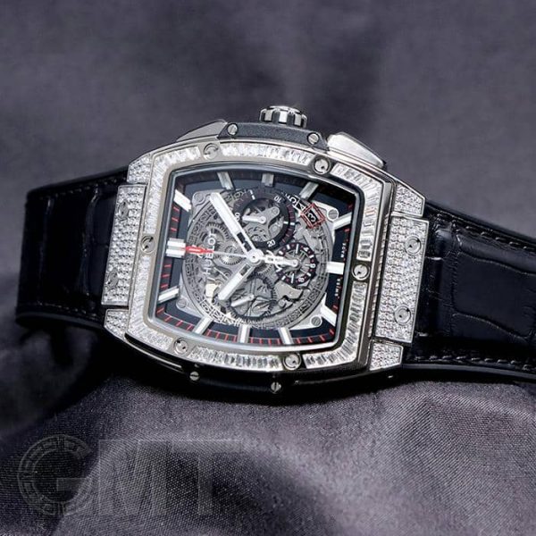 HUBLOT ウブロ スピリット オブ ビッグバン チタニウム バゲットダイヤ 601.NX.0173.LR.0904