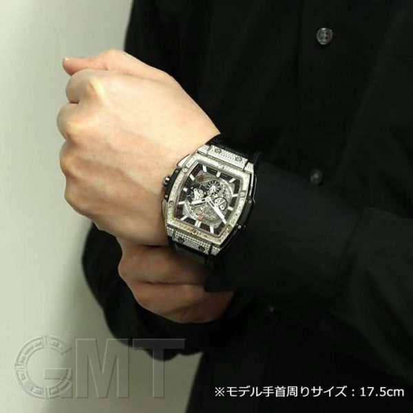 HUBLOT ウブロ スピリット オブ ビッグバン チタニウム バゲットダイヤ 601.NX.0173.LR.0904