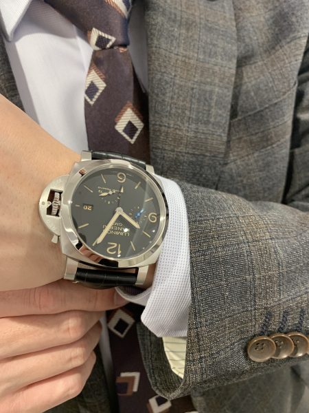 OFFICINE PANERAI ルミノール1950 3days GMT パワーリザーブ 44ｍｍ アッチャイオ PAM01321