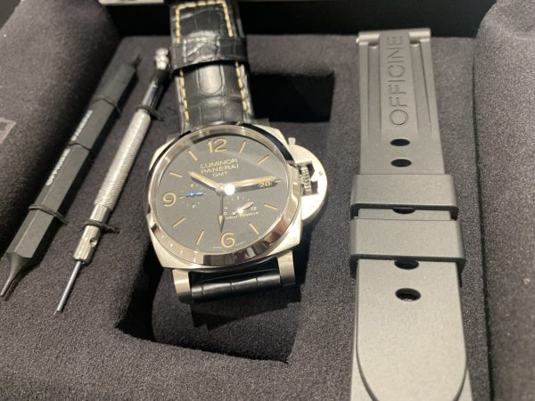 OFFICINE PANERAI ルミノール1950 3days GMT パワーリザーブ 44ｍｍ アッチャイオ PAM01321