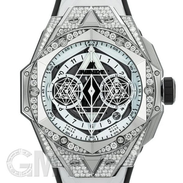 HUBLOT ウブロ ビッグバン ウニコ サンブルーII　チタニウム ホワイト パヴェ 418.NX.2001.RX.1604.MXM20