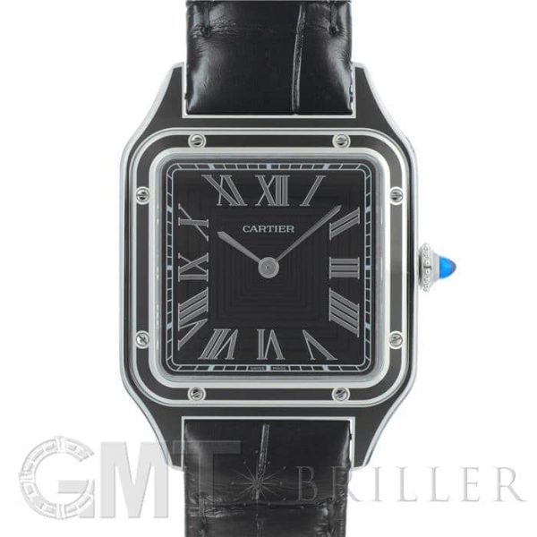 CARTIER カルティエ サントス デュモン LM WSSA0046 ブラックラッカー