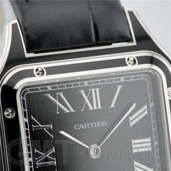 CARTIER カルティエ サントス デュモン LM WSSA0046 ブラックラッカー