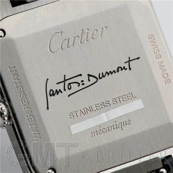 CARTIER カルティエ サントス デュモン LM WSSA0046 ブラックラッカー